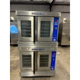 USED BAKERS PRIDE DOUBLE STACK GAS OVEN 